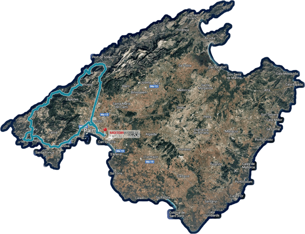 Sportwagentour Tramuntana Karte